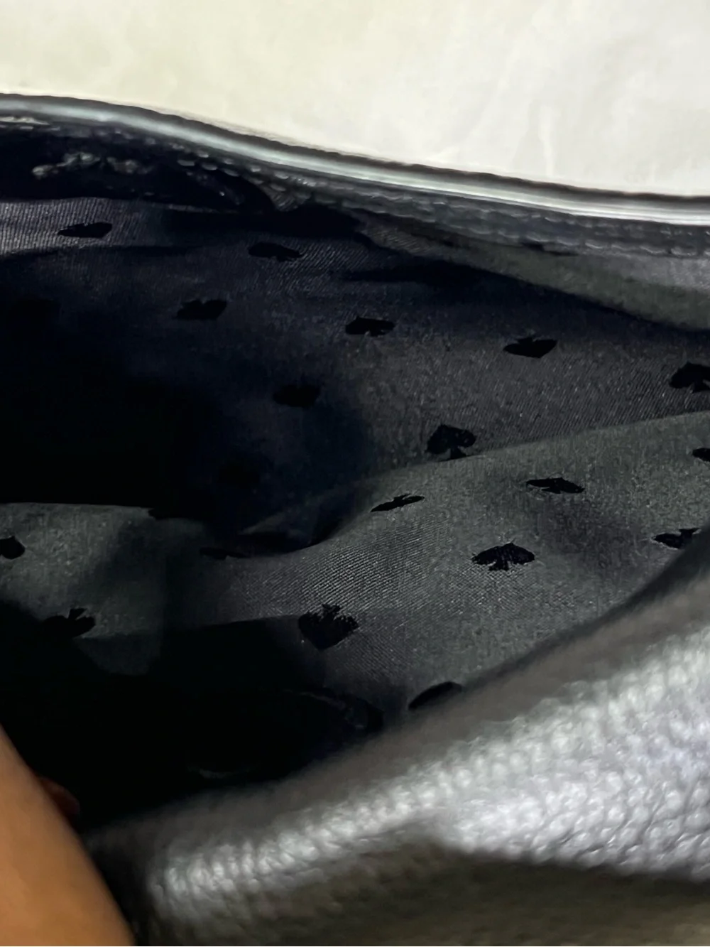 kate spade Black Pebbled Leather Shoulder Bag with Gold Hardware